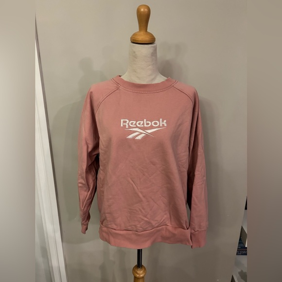 Reebok - oversized Crew Neck Sweater SZ L - Picture 2 of 7